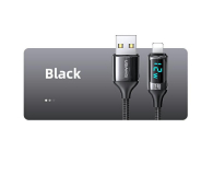 USAMS Kabel pleciony lightning 1,2mLED 2,4A Fast Charging czarny - 1569000 - zdjęcie 5